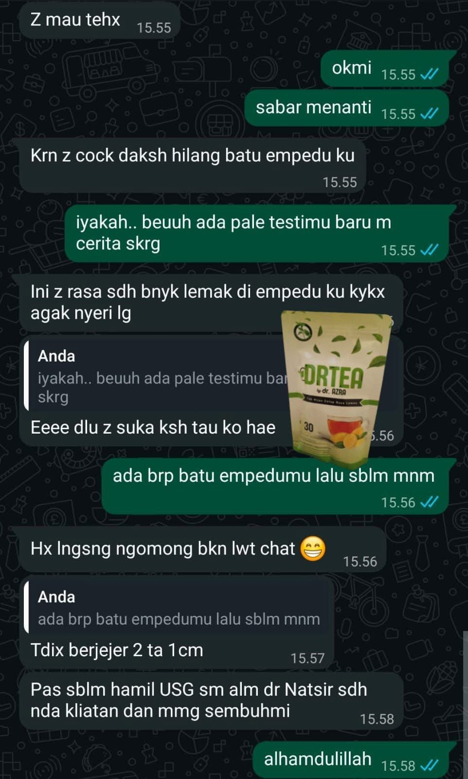 Testimoni pelanggan Sahrini